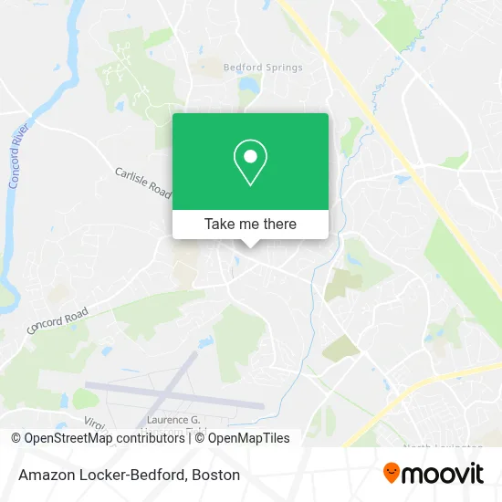 Amazon Locker-Bedford map