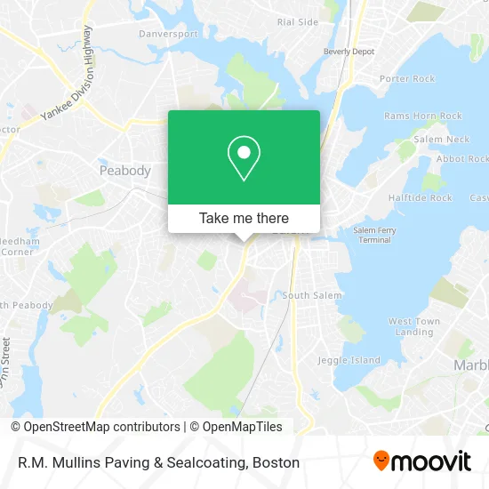 R.M. Mullins Paving & Sealcoating map