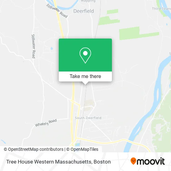 Tree House Western Massachusetts map