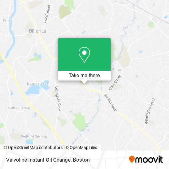 Mapa de Valvoline Instant Oil Change