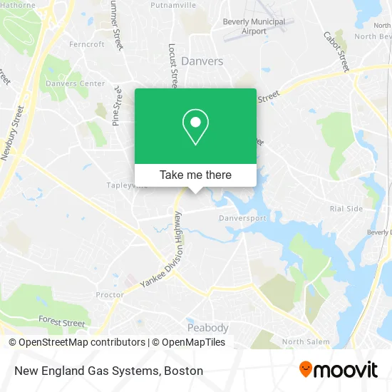 New England Gas Systems map