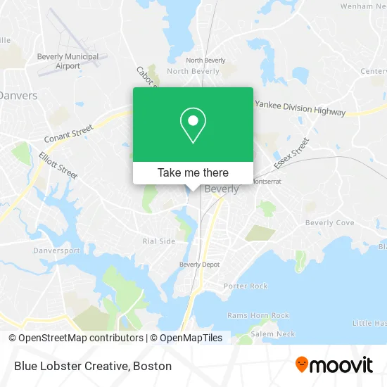 Blue Lobster Creative map