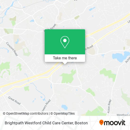 Mapa de Brightpath Westford Child Care Center