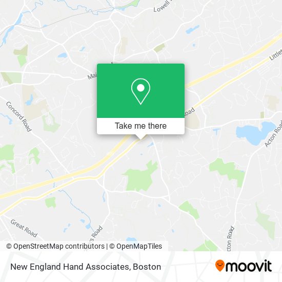 Mapa de New England Hand Associates