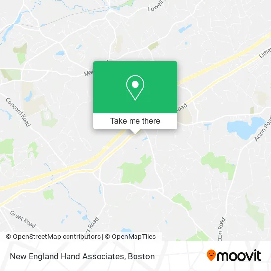 New England Hand Associates map