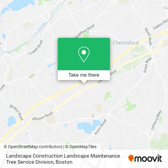 Landscape Construction Landscape Maintenance Tree Service Division map