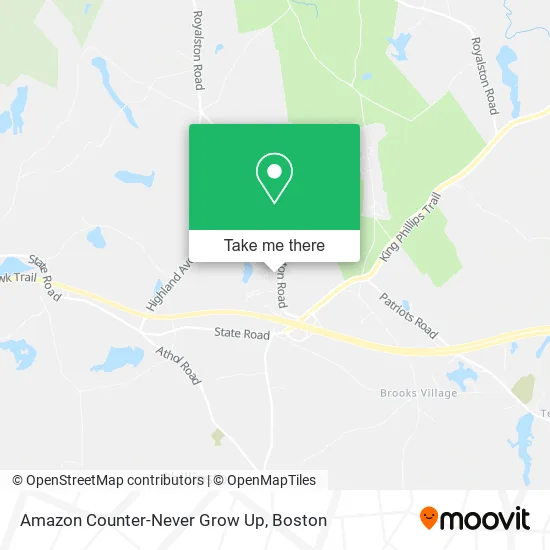 Amazon Counter-Never Grow Up map