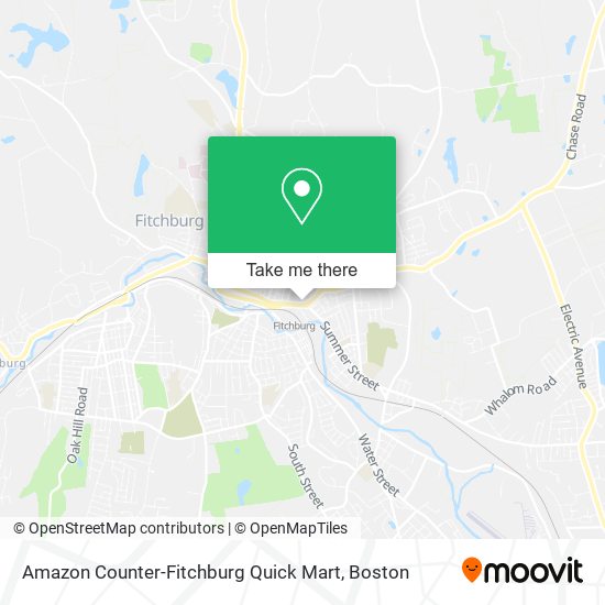 Mapa de Amazon Counter-Fitchburg Quick Mart