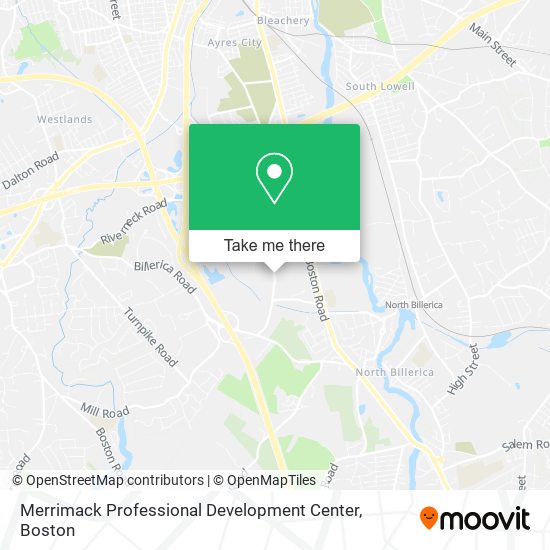 Mapa de Merrimack Professional Development Center