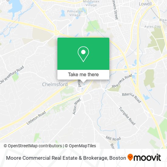 Moore Commercial Real Estate & Brokerage map