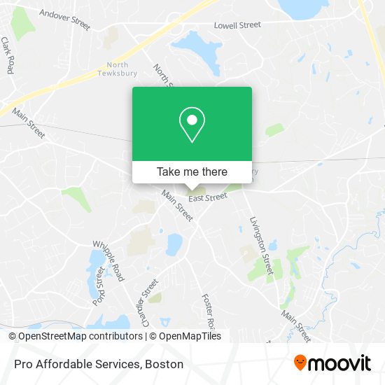 Pro Affordable Services map