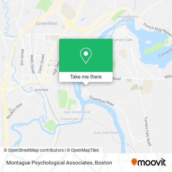 Montague Psychological Associates map