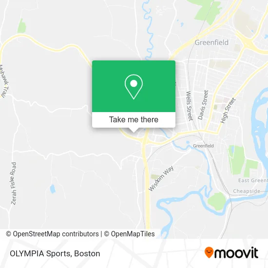 OLYMPIA Sports map