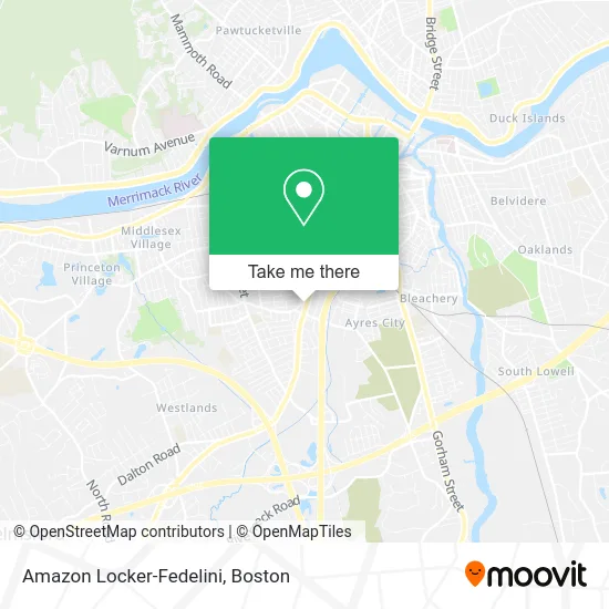 Amazon Locker-Fedelini map