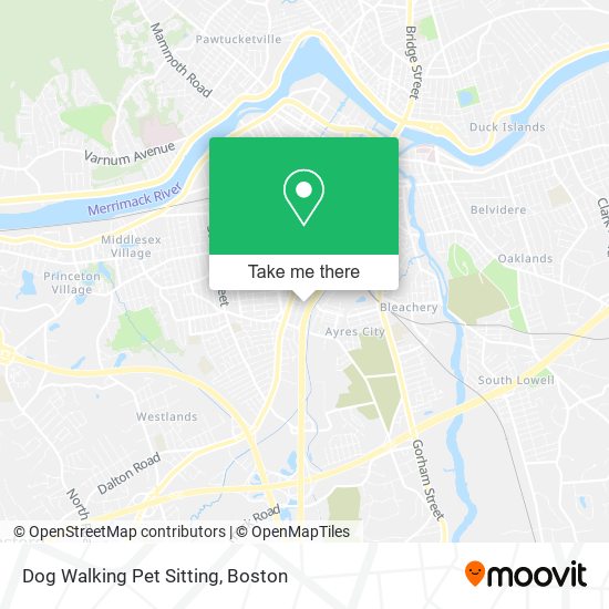 Mapa de Dog Walking Pet Sitting