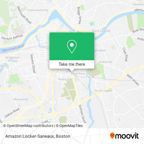 Amazon Locker-Saneaux map
