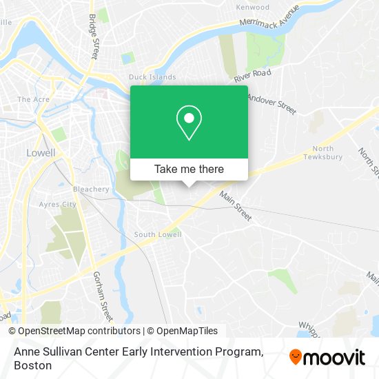 Anne Sullivan Center Early Intervention Program map