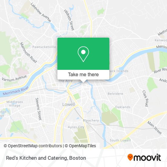 Red's Kitchen and Catering map