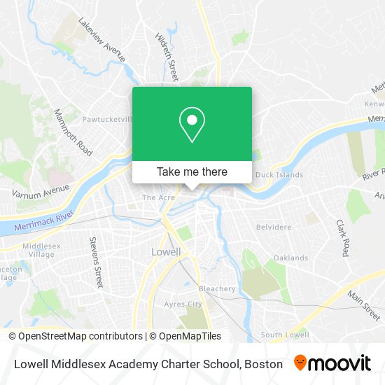 Mapa de Lowell Middlesex Academy Charter School