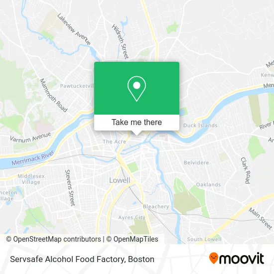 Servsafe Alcohol Food Factory map