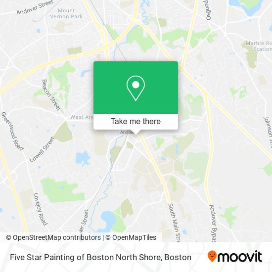 Mapa de Five Star Painting of Boston North Shore