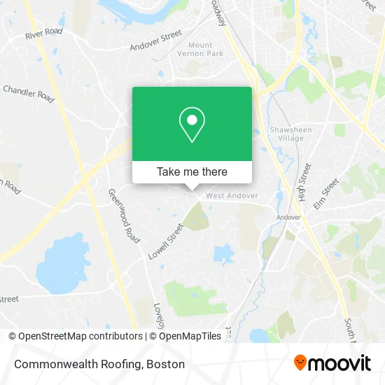 Commonwealth Roofing map