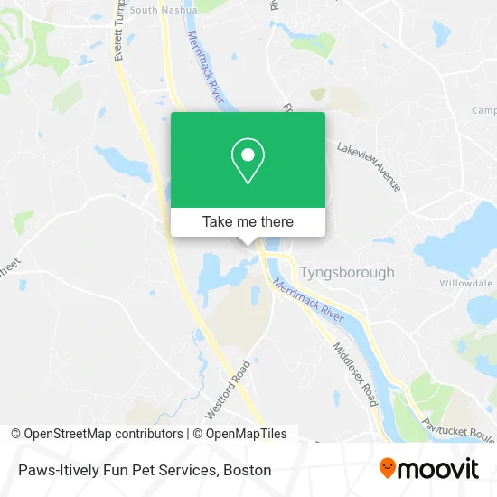 Paws-Itively Fun Pet Services map