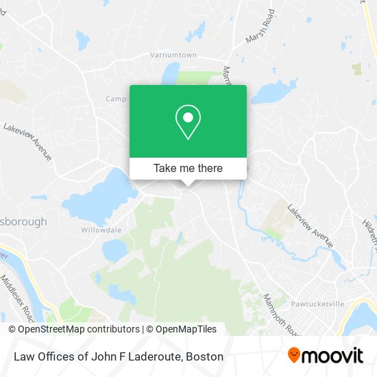 Law Offices of John F Laderoute map