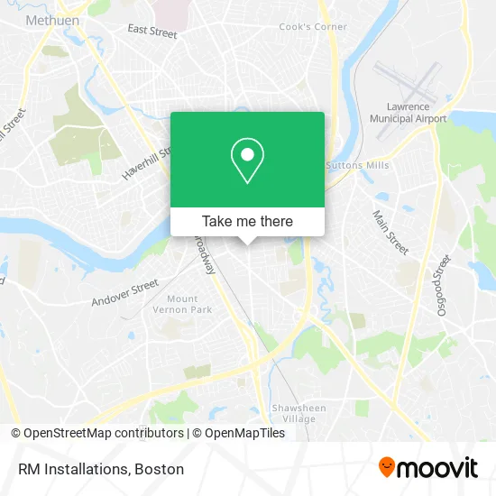RM Installations map