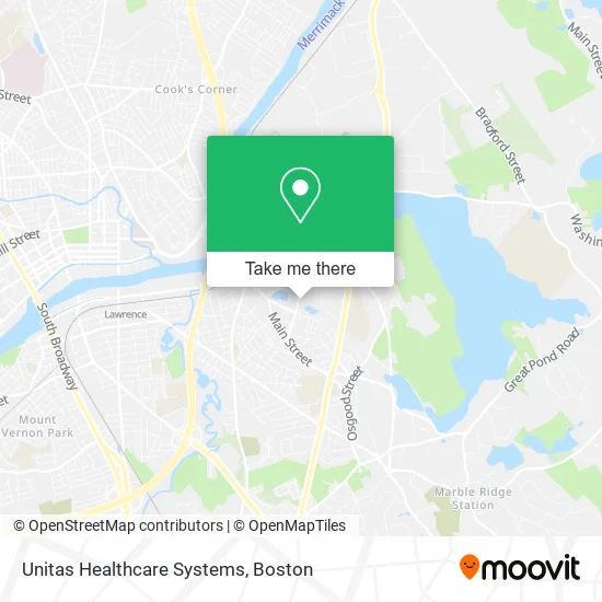 Unitas Healthcare Systems map