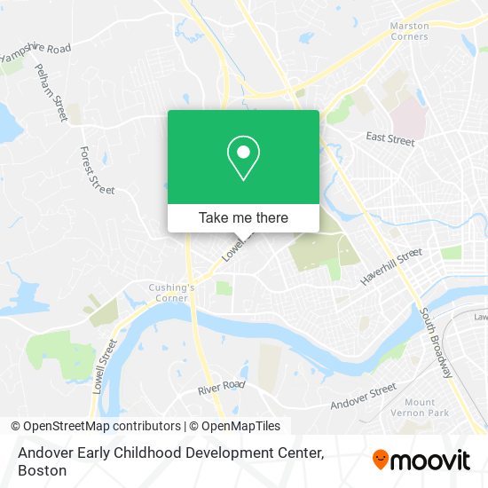 Mapa de Andover Early Childhood Development Center