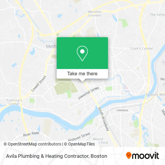 Avila Plumbing & Heating Contractor map