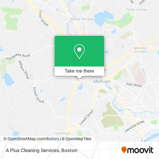 A Plus Cleaning Services map