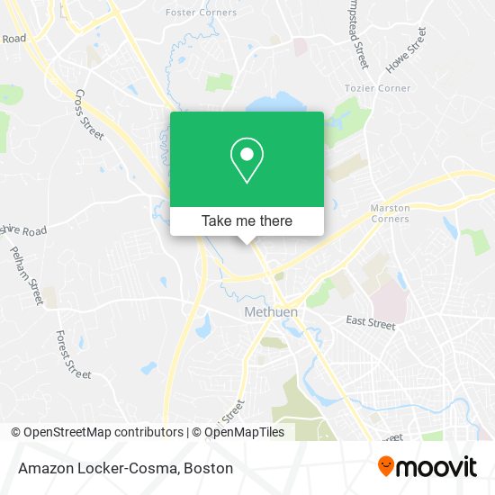 Mapa de Amazon Locker-Cosma