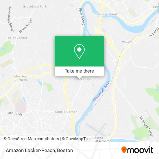 Amazon Locker-Peach map