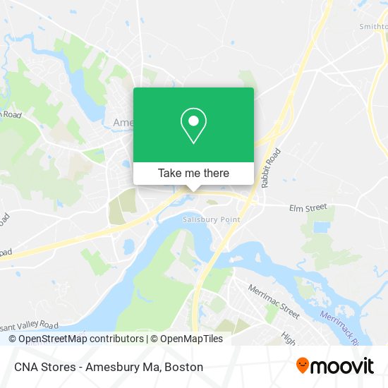 Mapa de CNA Stores - Amesbury Ma