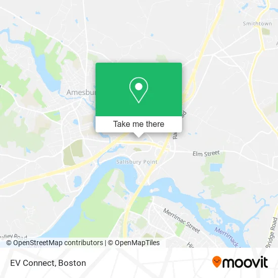 EV Connect map