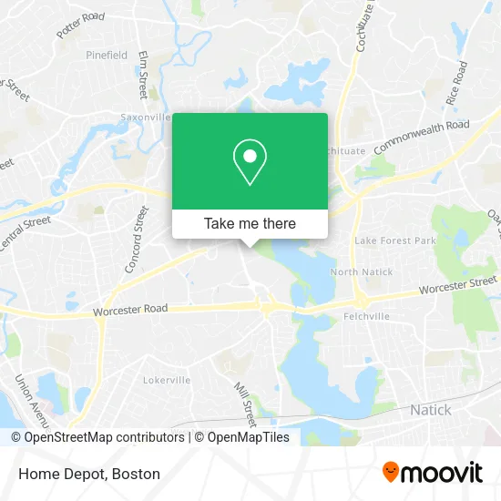Home Depot map