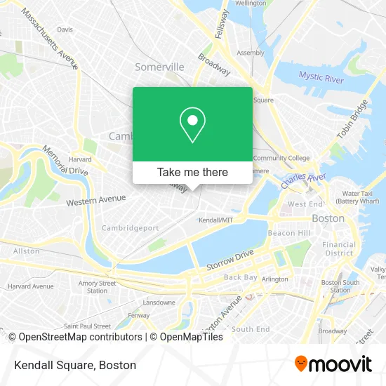 Mapa de Kendall Square