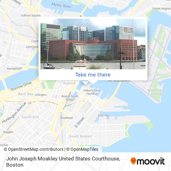 John Joseph Moakley United States Courthouse map
