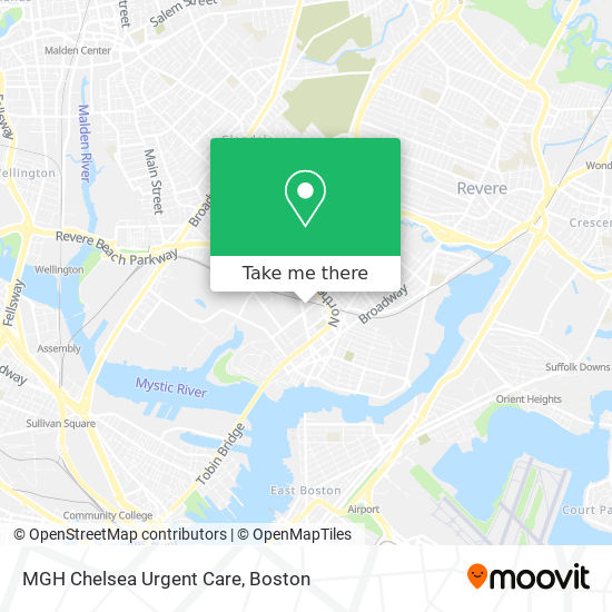 MGH Chelsea Urgent Care map