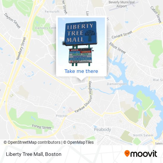 Liberty Tree Mall map