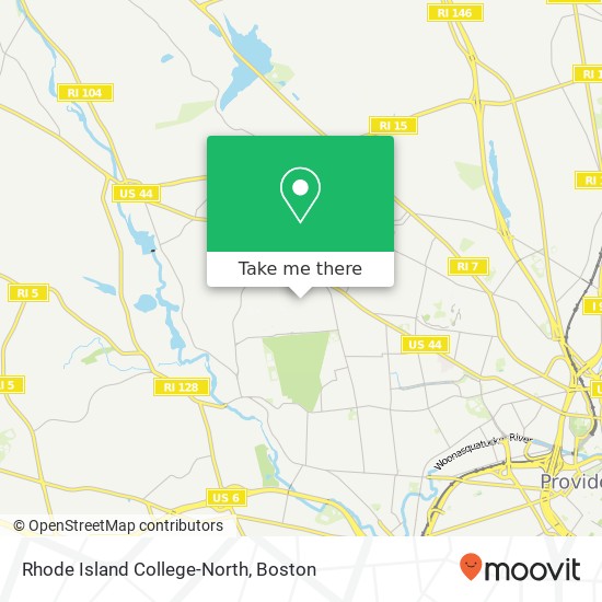 Rhode Island College-North map