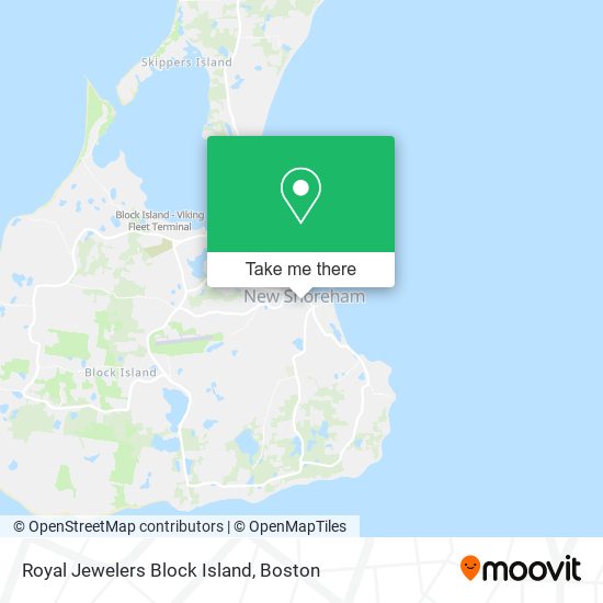 Mapa de Royal Jewelers Block Island