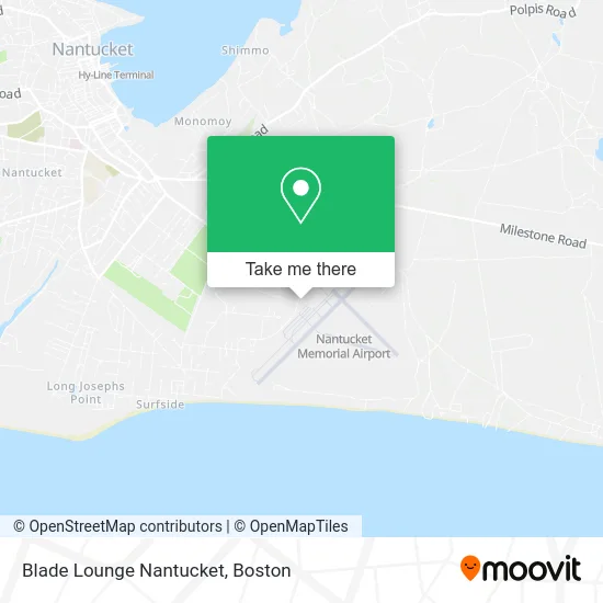 Blade Lounge Nantucket map