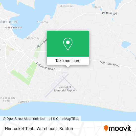 Nantucket Tents Warehouse map