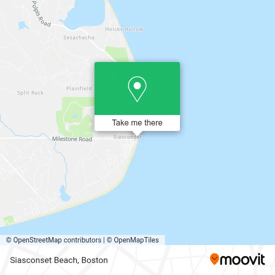 Siasconset Beach map