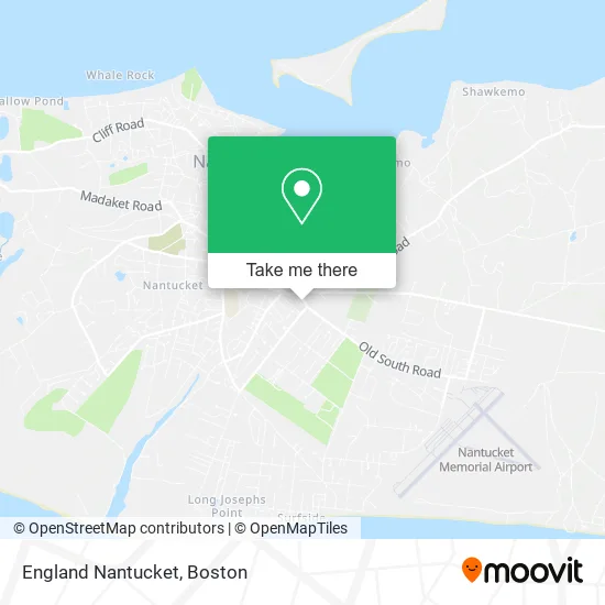 England Nantucket map