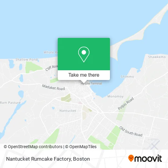 Nantucket Rumcake Factory map