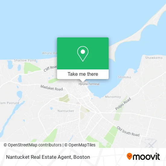 Nantucket Real Estate Agent map